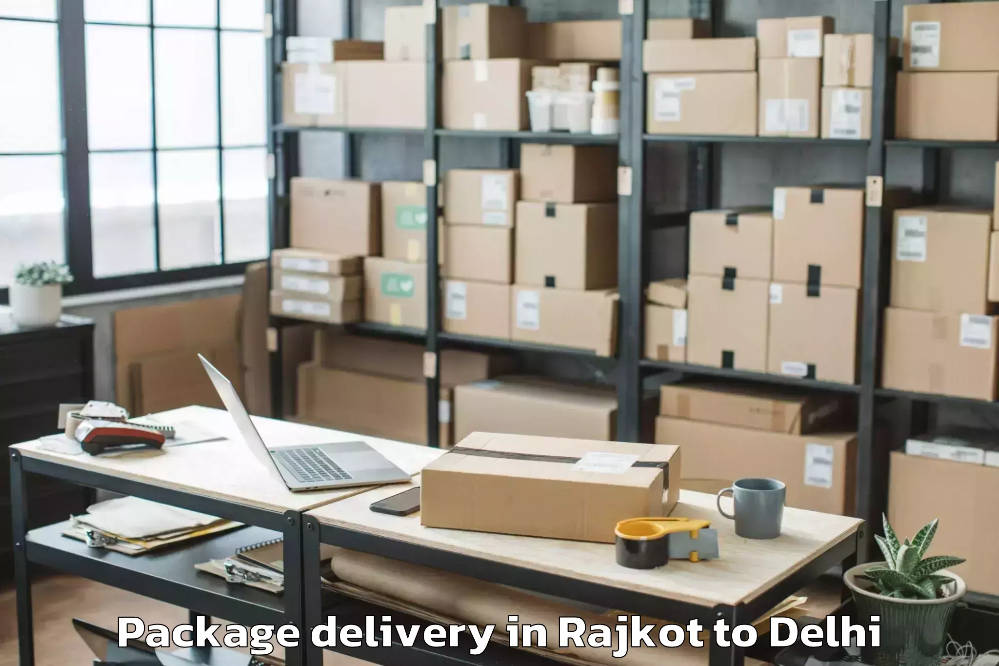 Quality Rajkot to Pitampura Package Delivery